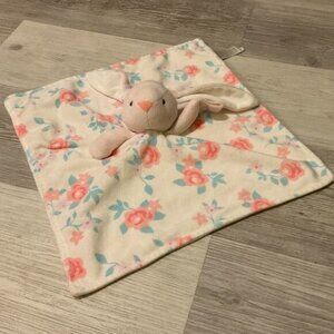 Carters Pink Bunny Rabbit Floral Lovey Plush Security
